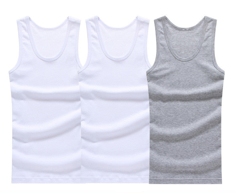 3pcs  Cotton Men's Vest / Undershirts