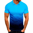 Men's Short Sleeve Contrast Color Polo Shirt