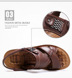 Men Leather Sandals  Classic Men Shoes
