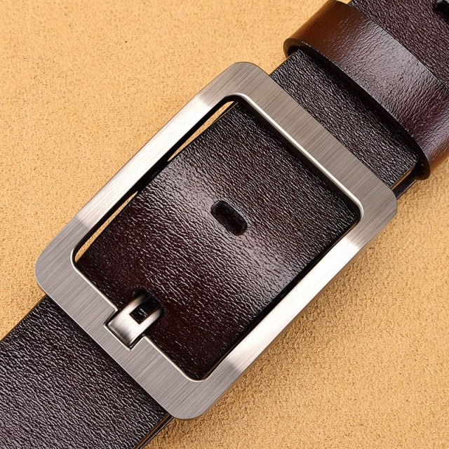 Products Genuine Leather Buckle Cowskin Casual Belts