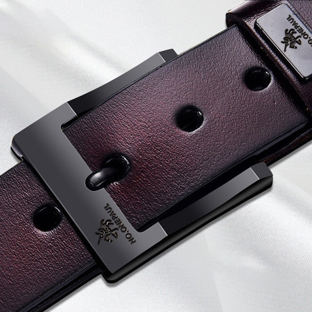 Products Genuine Leather Buckle Cowskin Casual Belts