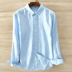 Designer Italy 100% Linen Long-sleeved Shirt